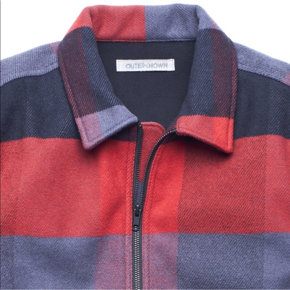 SOLD - Outerknown Fleece Blanket Shirt Jacket Size - Picture 4 of 13